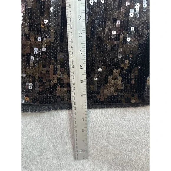 Sequin Game Day Jersey T-Shirt Orange White Black Sports Glamour Costume OS - Picture 6 of 7